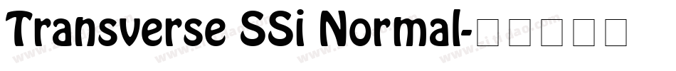 Transverse SSi Normal字体转换